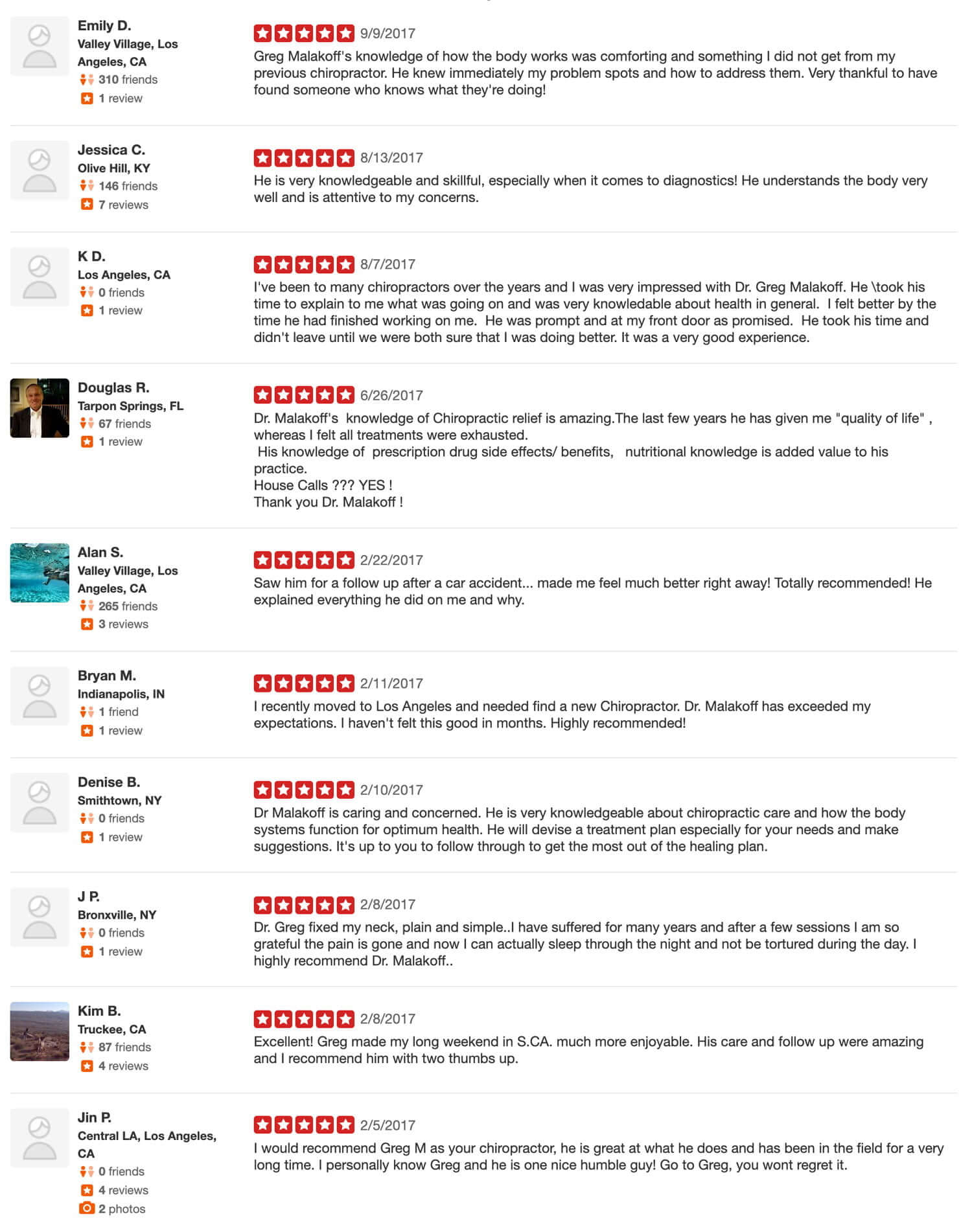 Dr Greg Malakoff Chiropractor Los Angeles Yelp Reviews Page 6