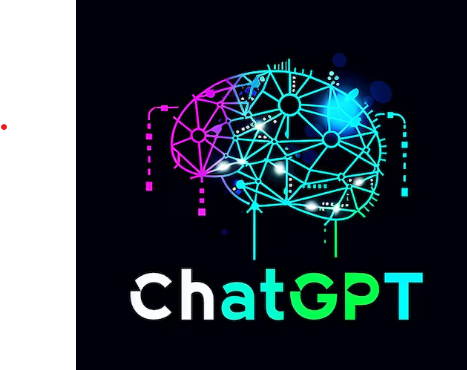 A digital illustration of a brain with neon network lines, above the word ChatGPT in bold letters—GPT highlighted in green—set against a black background.